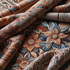 traditional Asian fabric texture	