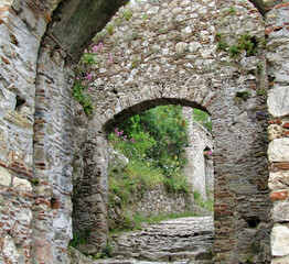  The byzantine archaeological site of Mystras in Peloponnese, Greece.
