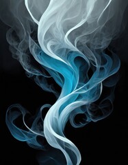 Blue Smoke Wallpaper