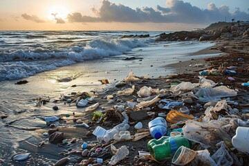 Plastic waste on the beach, looming threat it poses to the environment