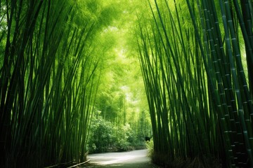 Background of a bamboo forest