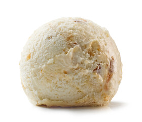 maple syrup and walnut ice cream scoop