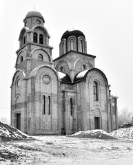 Unfinished church of Saint Panteleimon in the village of Krajisnik.