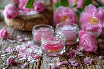DIY floral lip scrub and balm for lip nourishment