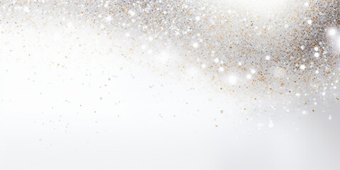 Obraz premium delicate abstract background with silver and golden splashes with soft bokeh,design and advertising concept