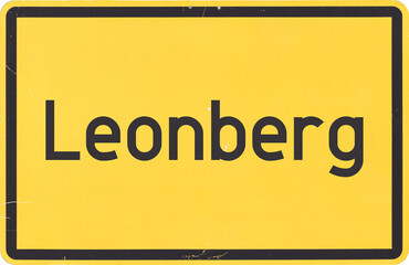 Ortsschild Leonberg