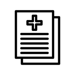 Fototapeta premium Medical Report icon PNG