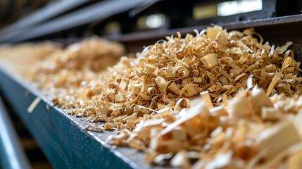 Um panorama das operações de fábrica de papel e celulose com maquinaria industrial processando fibras de madeira destacando o processo de fabricação de papel na indústria florestal - obrazy, fototapety, plakaty
