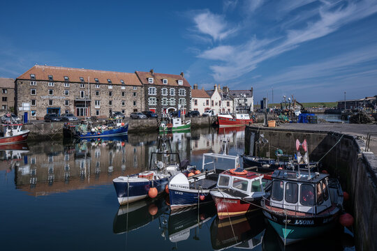 Eyemouth docks in Scotland