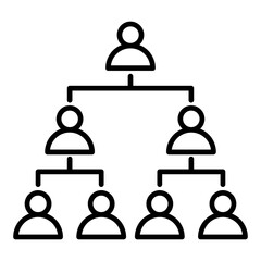 Organization structure icon