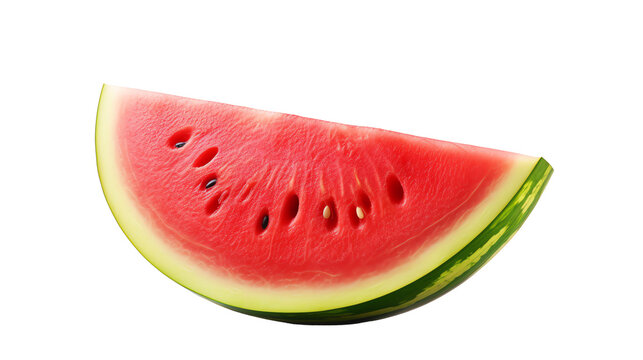 a slice of watermelon with seeds