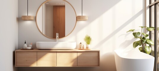 Minimalist designer bathroom