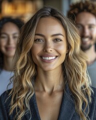 Fototapeta premium Portrait of handsome confident woman. Best candidate of job