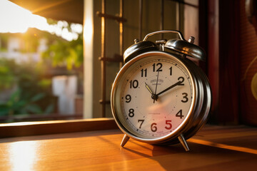 Retro timer time minute deadline awake bell table clock morning alarm