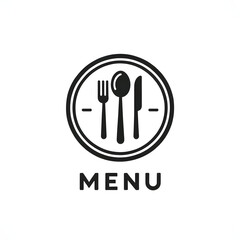 Icon logo design for a restaurant menu