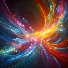Obraz premium fractal realms abstraction
