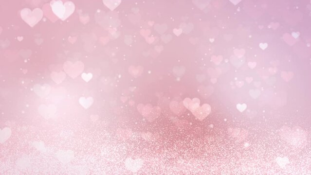 shining heart of light. Abstract valentine background.loop video.(082)