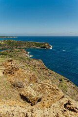 Fototapeta na wymiar View of Coast from Hight Point in Antigua