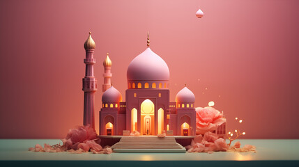 Ramadhan illustration. generative ai