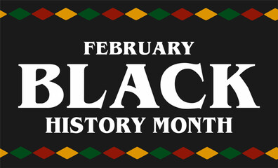 Naklejka premium Celebrate Black History Month