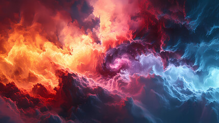 Colourful cloud background