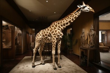 unique giraffe domicile. Generative AI