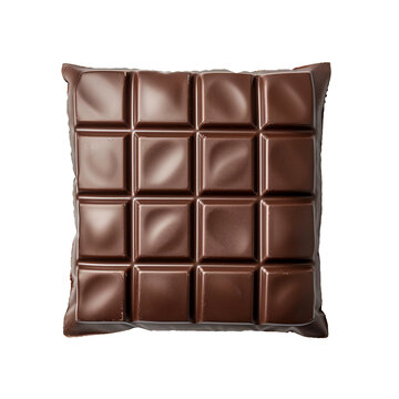 Chocolate-themed Pillow, PNG picture, no background image.