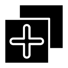 Obraz premium add library icon