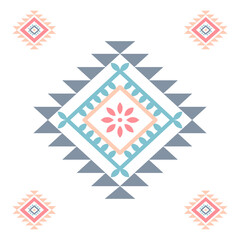 Ethnic southwest tribal navajo ornamental seamless pattern fabric colorful design for textile printing