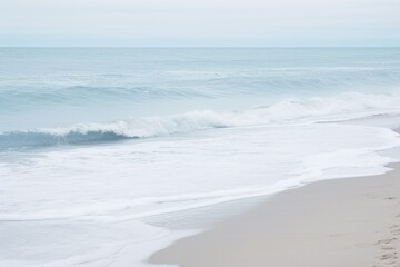 Fototapeta na wymiar Waves on the beach Ai Generative