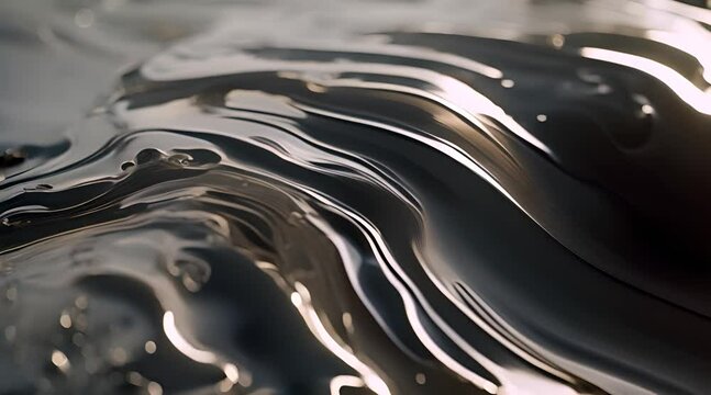 metal liquid flowing