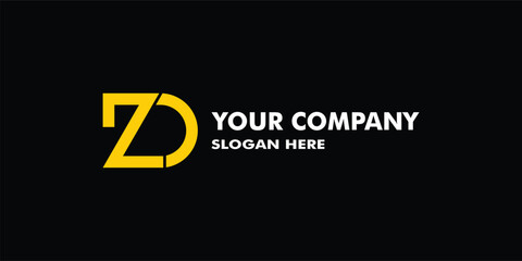 creative logo ZD,vector