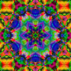 Fototapeta na wymiar psychedelic background.bright colorful patterns. background screensaver..Magic graphics. Abstract kaleidoscope pattern.
