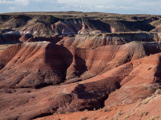 Scenic view of Painted Desert area of Petrified Forest National Park - AZ, USA
