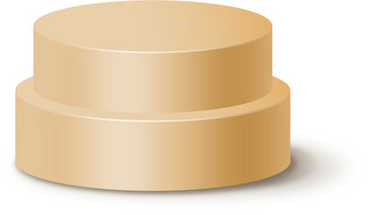 realistic aesthetic podium display. Transparent PNG file