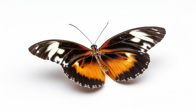 detailed photo of butterfly isolated on white background