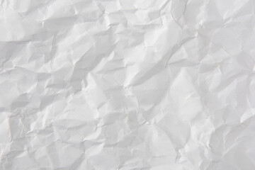Obraz premium crumpled white paper texture background.
