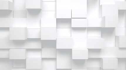 A wall with white embossed cubes. generative AI
