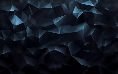 Geometric black ice texture background. generative ai