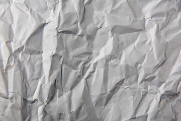 crumpled gray paper texture background.