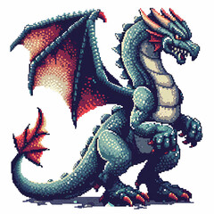 A dragon pixel art