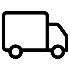 Truck icon, vector illustration, simple design, best used for web, banner or presentation
