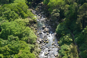 Naklejka na ściany i meble 雄川の滝　鹿児島　ogawa waterfall 