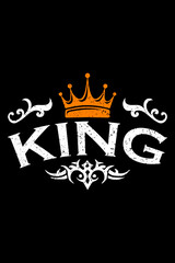 king t-shirt design template