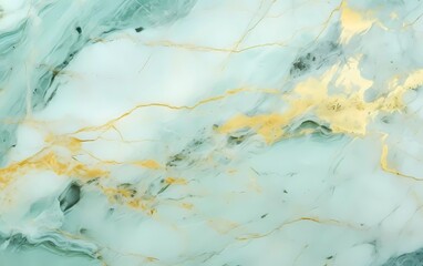 Light green and gold marble abstract background texture. Light sea indigo green marble with swirls of natural luxury style. generative ai