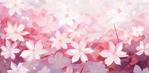 Fototapeta na wymiar pink and white flowers background