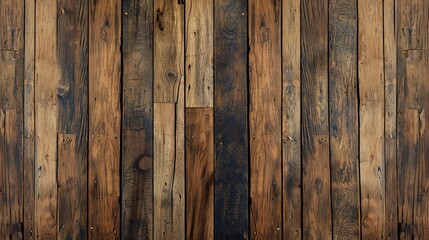 Fototapeta premium Brown wood texture background coming from natural tree. The wooden panel has a beautiful dark pattern