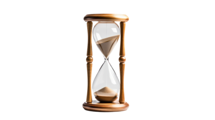 hourglass isolated on white background.