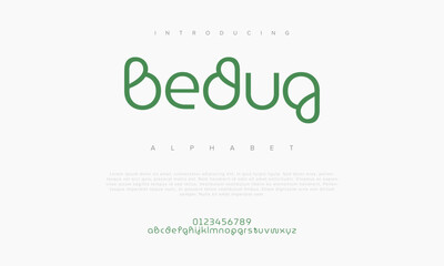 Beduq creative modern urban alphabet font. Digital abstract moslem, futuristic, fashion, sport, minimal technology typography. Simple numeric vector illustration