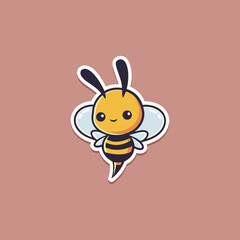 Honey bee logo icon design template